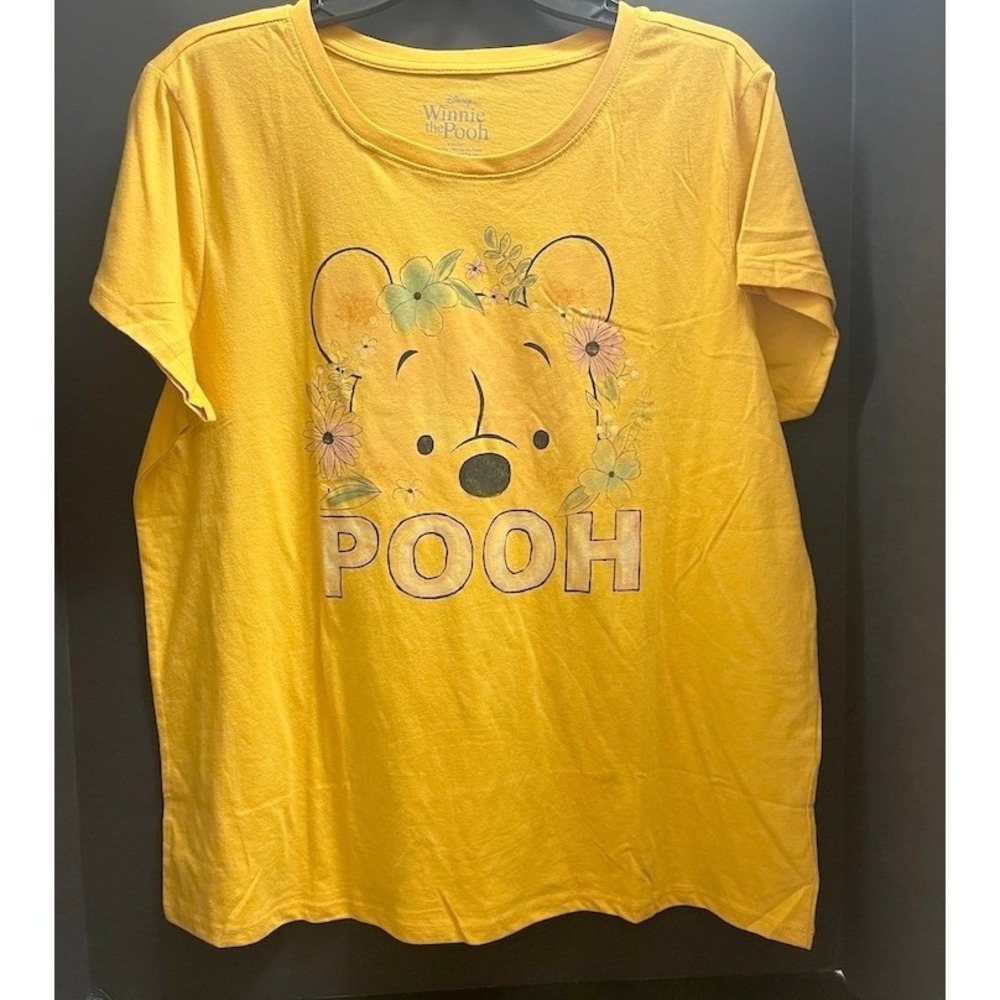 Disney Winnie the Pooh Yellow Graphic T Shirt‎ Women's Plus Size XL - Picture 5 of 5